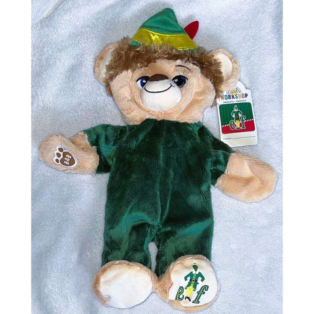 NEW Build a Bear Workshop UNSTUFFED Holiday Buddy the Elf Plush 17 Inch Toy Bear - Picture 1 of 2